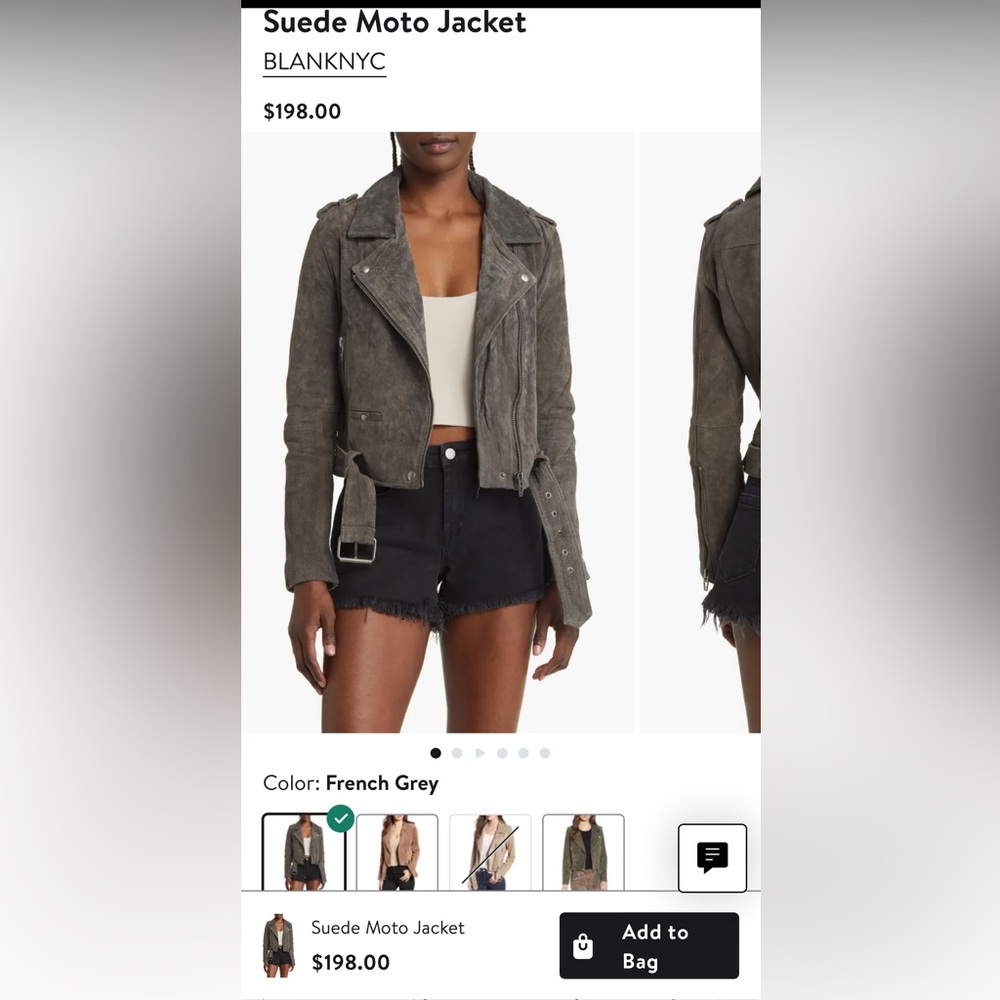 Blank nyc 100% leather jacket